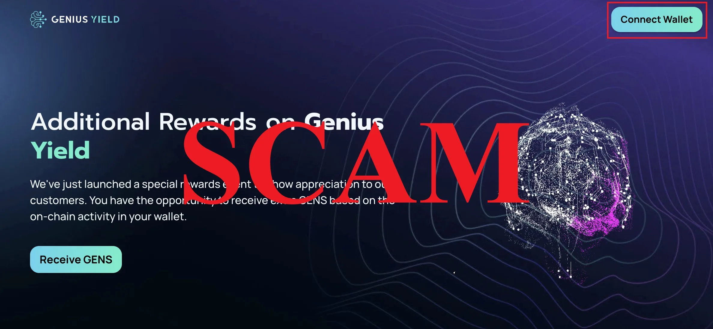 Scam website